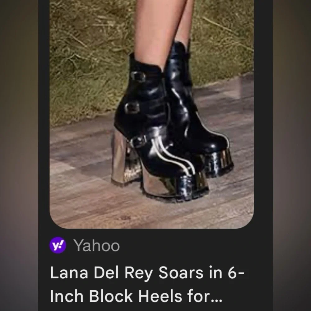 NEW GUCCI AUTHENTICATED ‘EBONY’ PLATFORM LEATHER MOTO BOOTS GUCCI - Picture 8 of 10